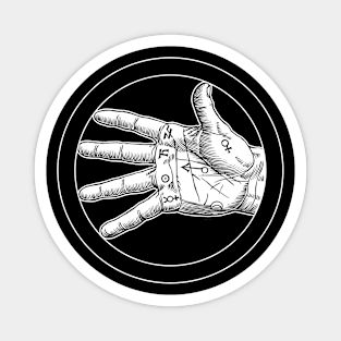 The Hand of Palmistry, Agrippa, alchemy, chiromancy, Magnet